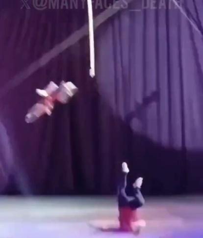 由於下方沒有防護網,Ocatavio頭部落地隨即失去知覺。(X)