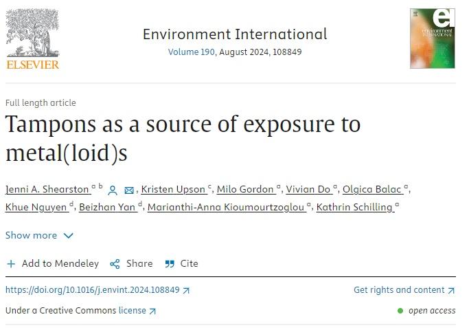 研究發表在期刊「Environment International」。