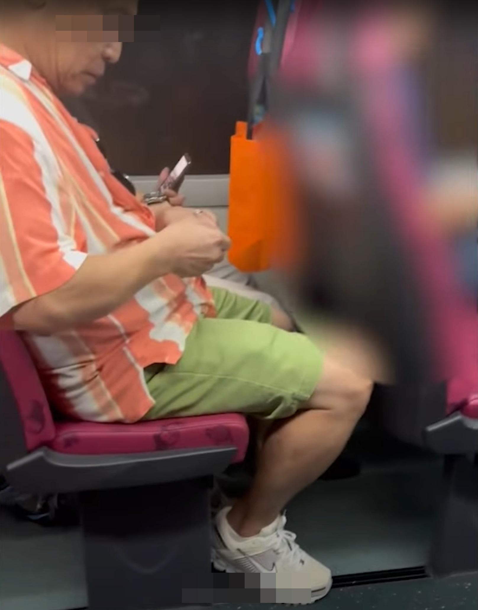 網上熱話|巴士阿叔2.0?阿叔巴士剪指甲被勸阻 爆粗反駁:挑釁我呀?(網片截圖)