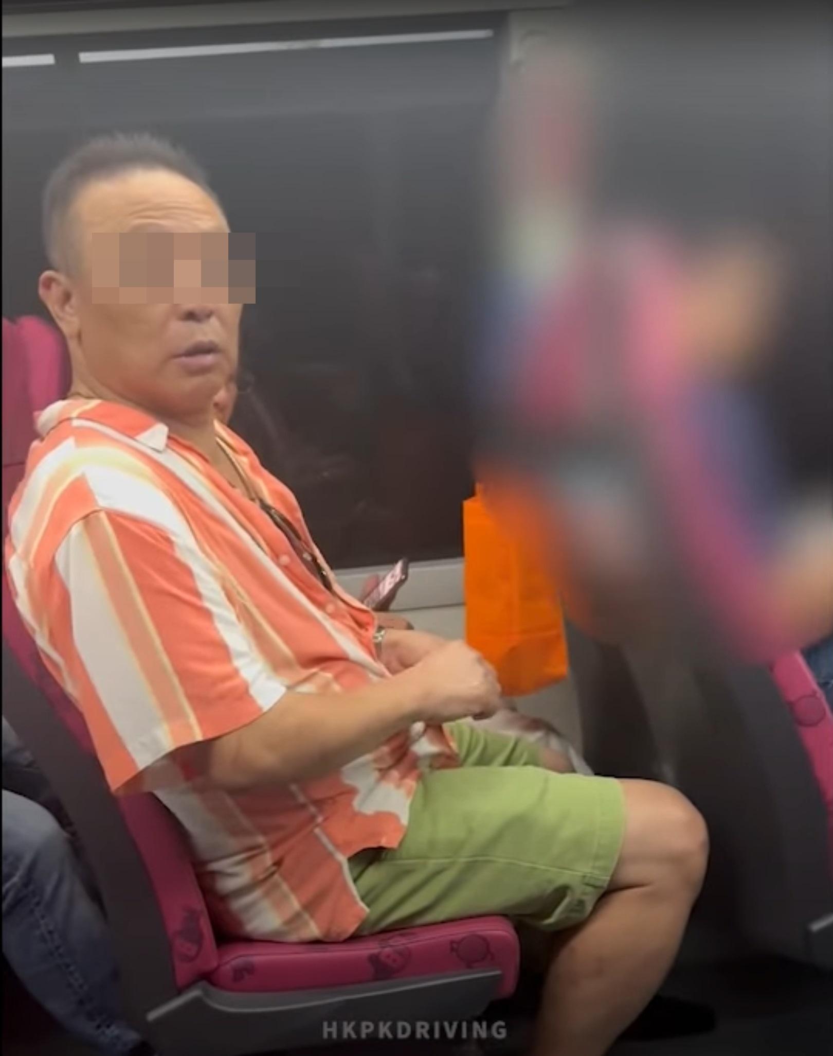 網上熱話|巴士阿叔2.0?阿叔巴士剪指甲被勸阻 爆粗反駁:挑釁我呀?(網片截圖)