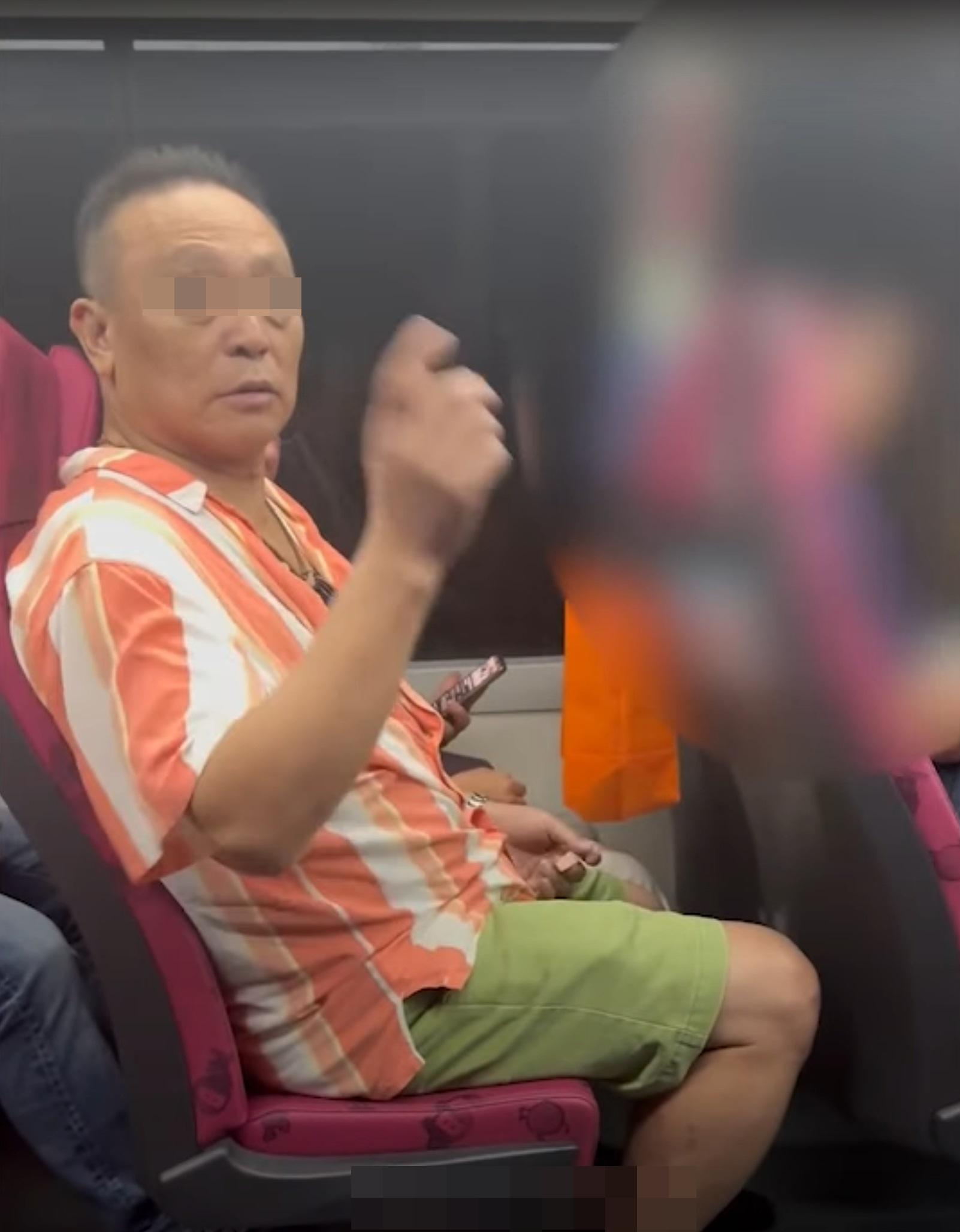 網上熱話|巴士阿叔2.0?阿叔巴士剪指甲被勸阻 爆粗反駁:挑釁我呀?(網片截圖)
