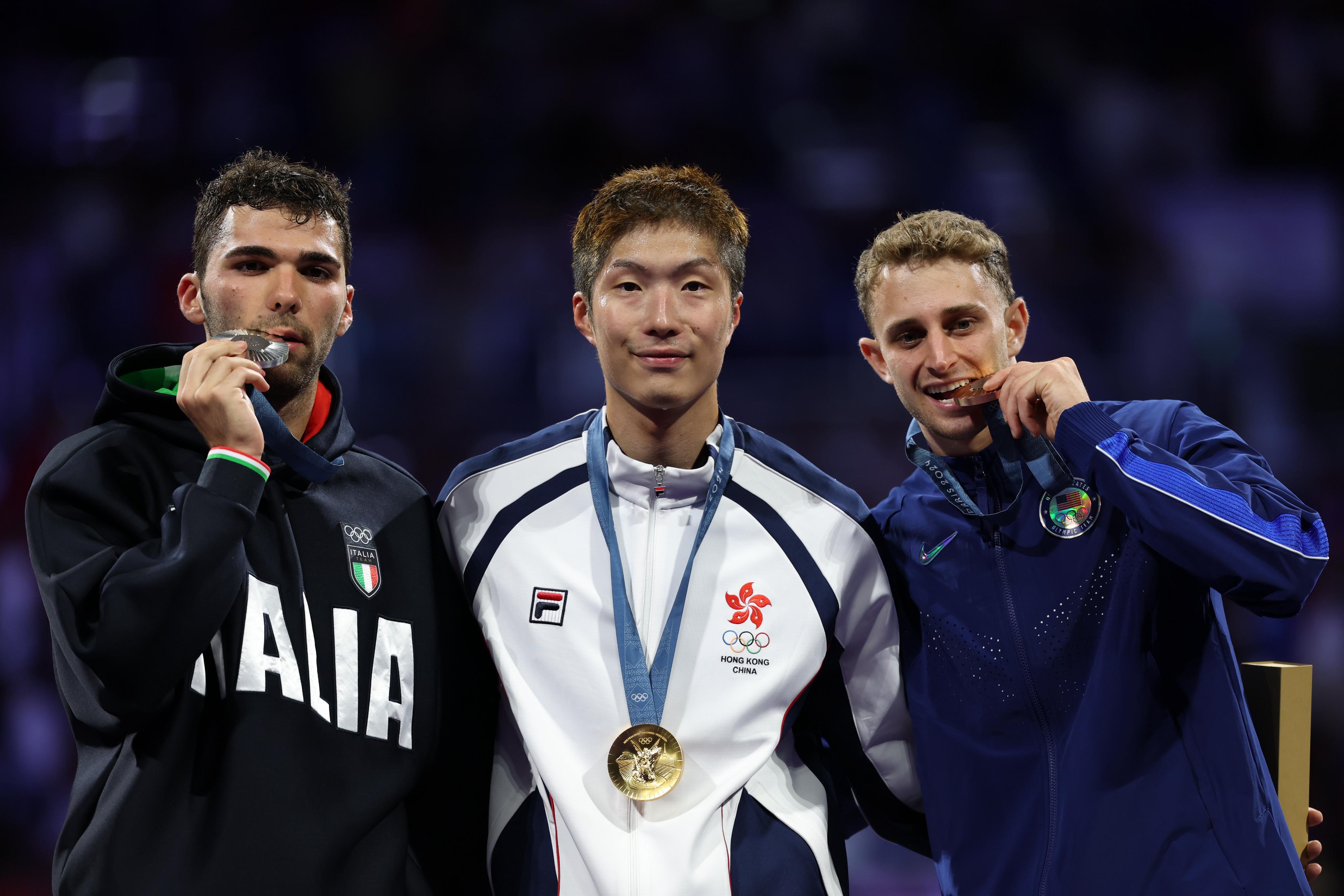 張家朗再度奪金,成功為港隊創造歷史。(相片由港協暨奧委會提供)