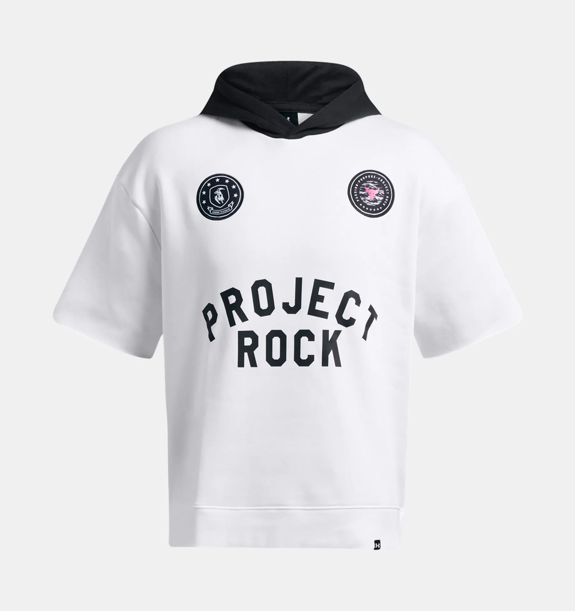Project Rock Icon Fleece Badge Of Honor 短袖連帽上衣