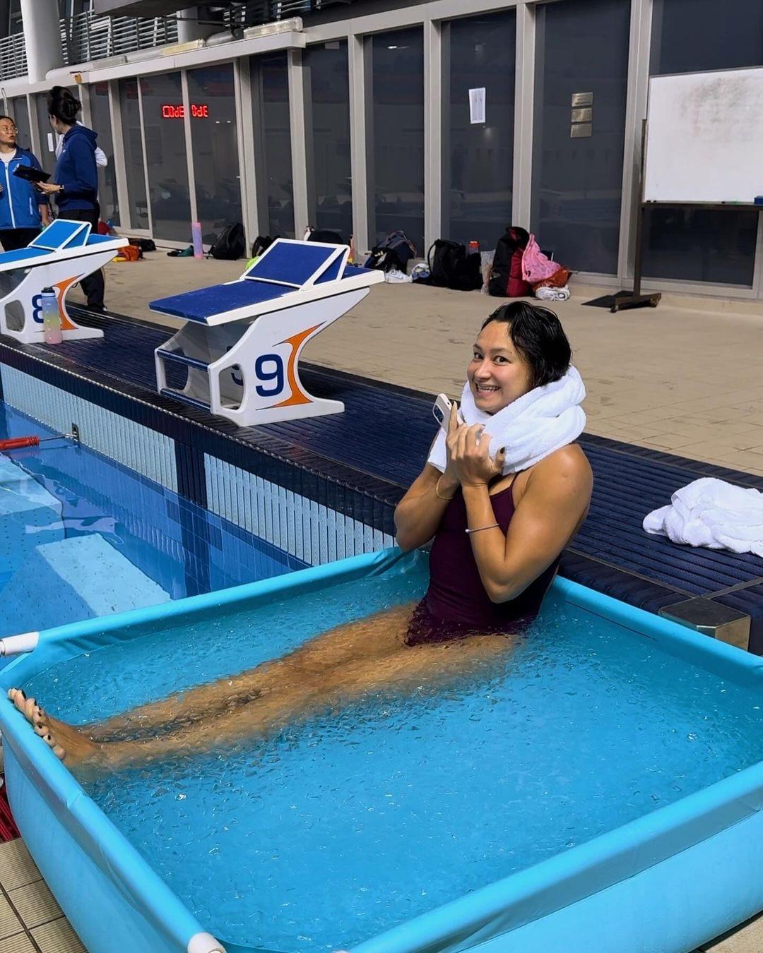 巴黎奧運|鄭莉梅Camille今屆出戰游泳接力賽事。