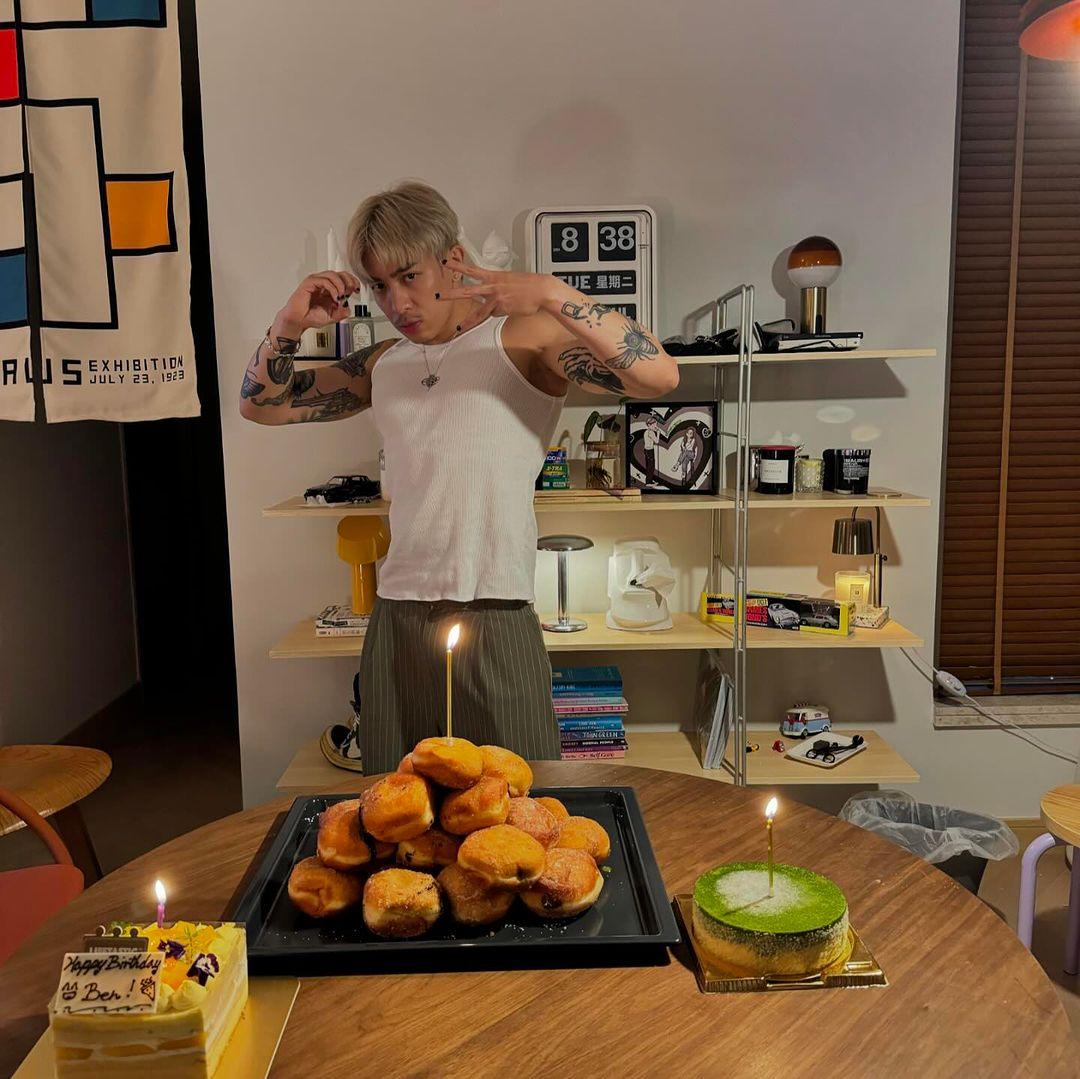 Tyson Yoshi忍口三星期就是為了吃生日大餐。