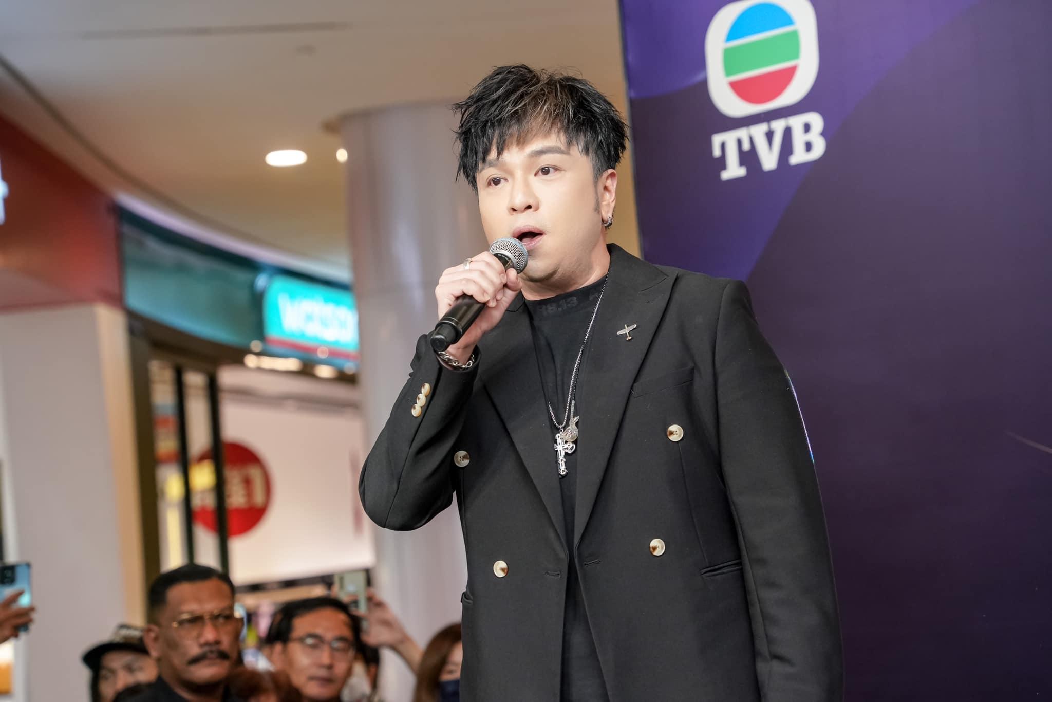 沈宗賢返家鄉宣傳《中年好聲音3》。