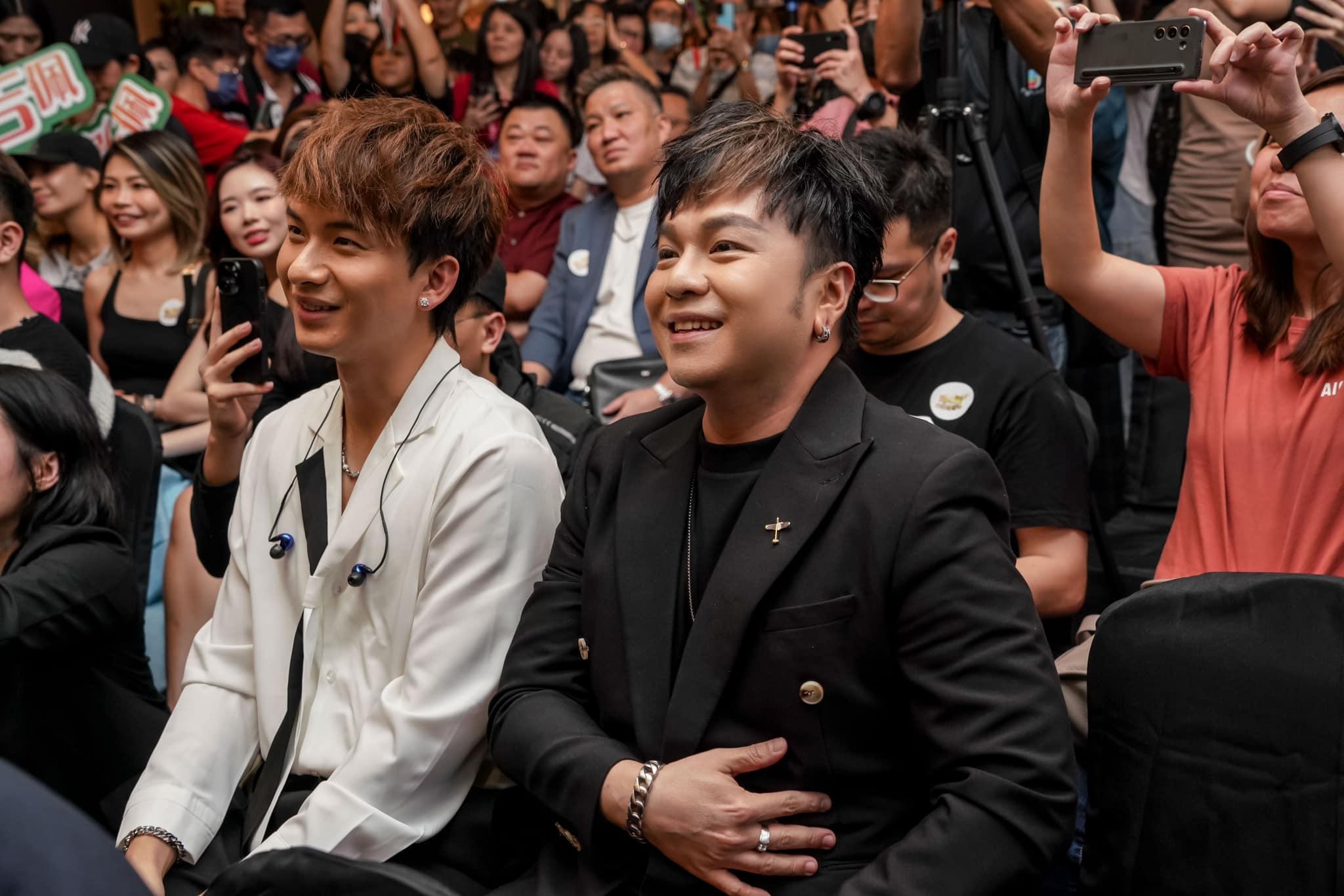 沈宗賢返家鄉宣傳《中年好聲音3》。