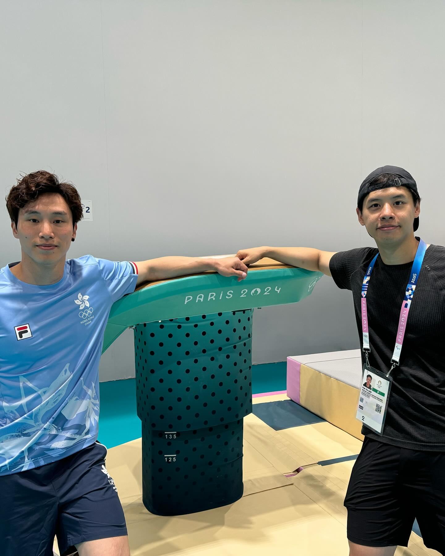 香港體操代表石偉雄今屆在巴黎第三度參加奧運,他在男子跳馬資格賽未能躋身決賽。(石偉雄FB)