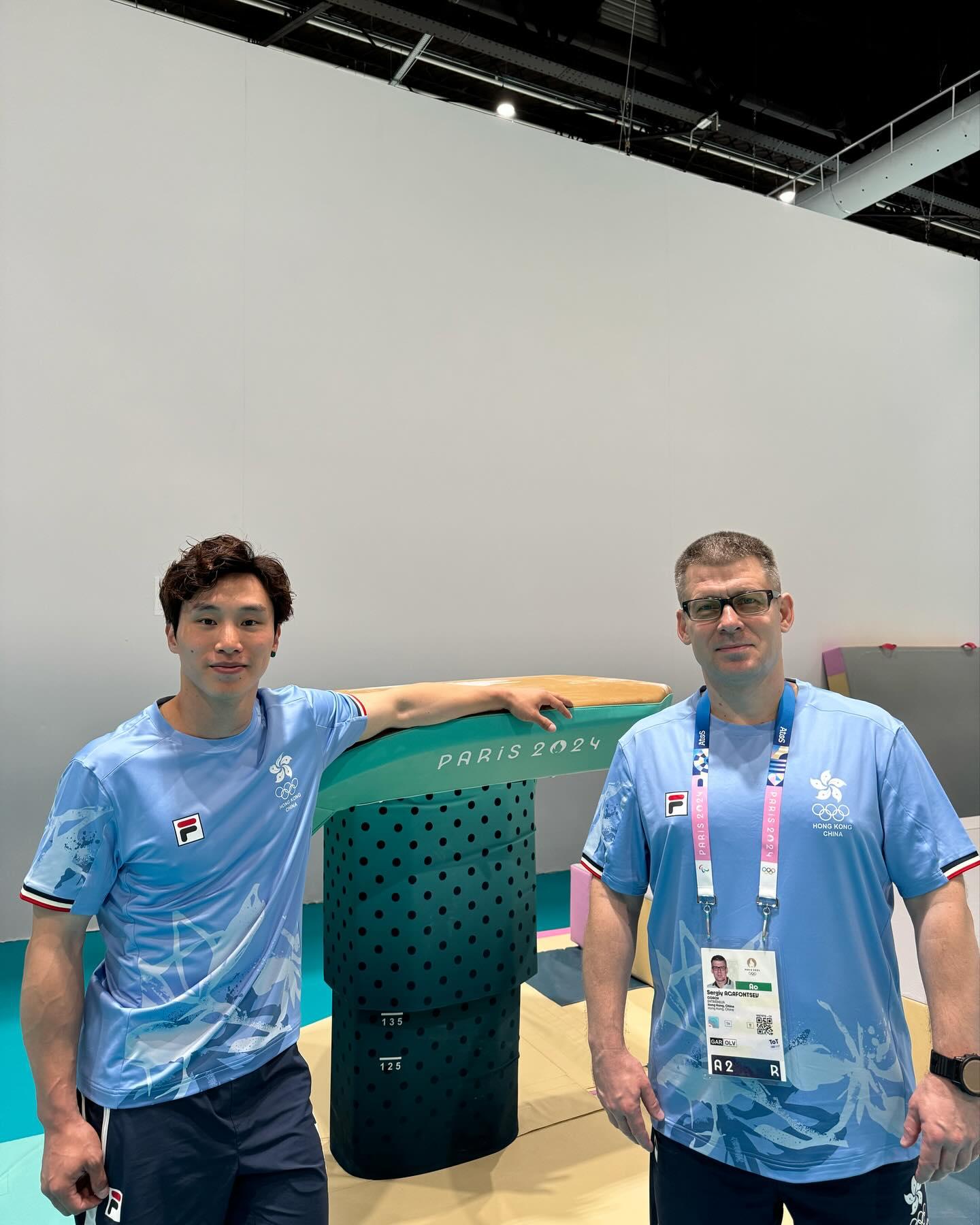 香港體操代表石偉雄今屆在巴黎第三度參加奧運,他在男子跳馬資格賽未能躋身決賽。(石偉雄FB)