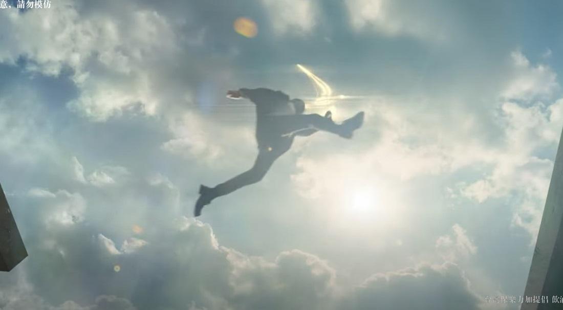 成功跳到另一座建築物。