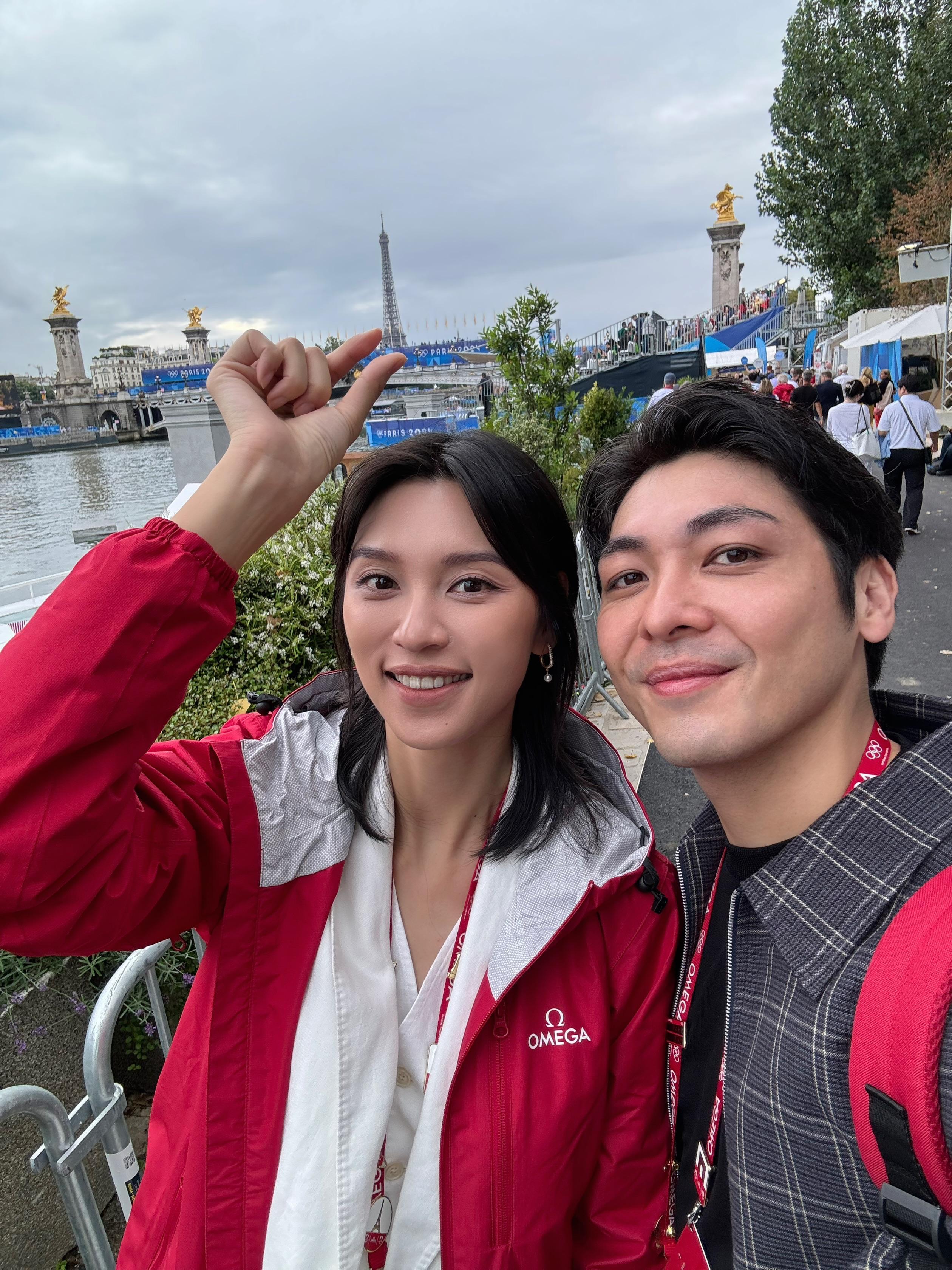 王丹妮和羅孝勇自去年底補辦婚禮後,首次結伴外遊,趁4天假期快閃遊巴黎。