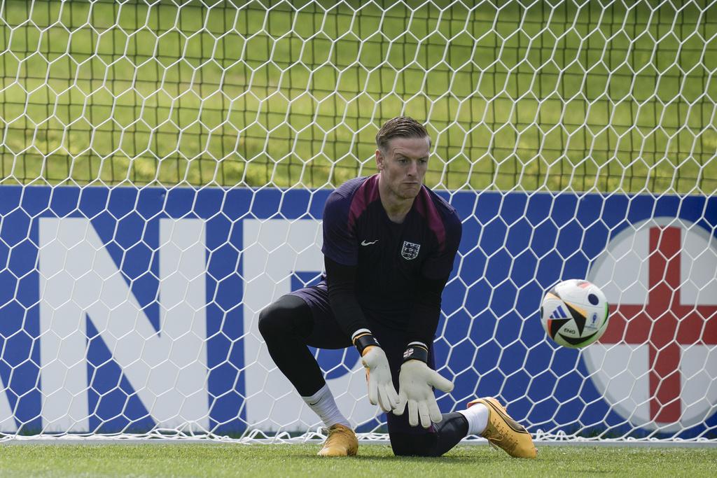 英格蘭備戰對瑞士的八強。(美聯社)