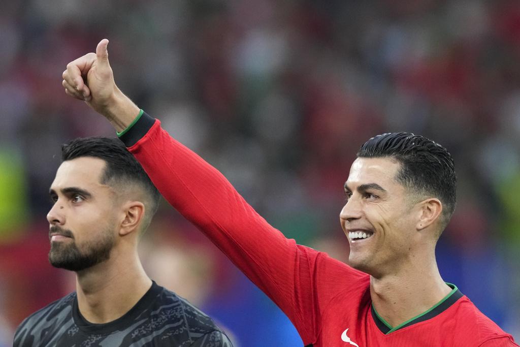 法國對葡萄牙戰情。(美聯社)