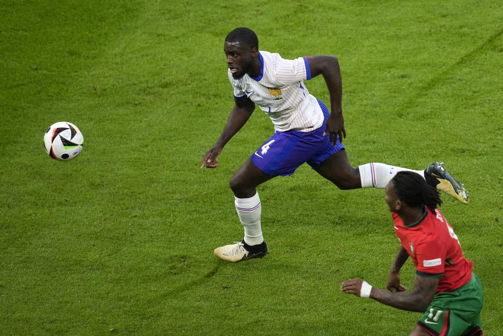 法國對葡萄牙戰情。(美聯社)