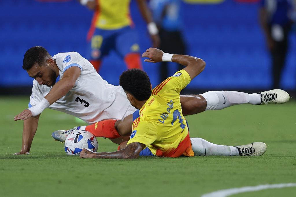 美洲國家盃四強,哥倫比亞1:0擊敗烏拉圭。(美聯社)