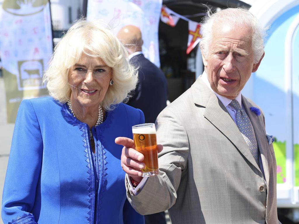 患癌的查理斯近日現身公開場合,精神狀況良好。(美聯社)