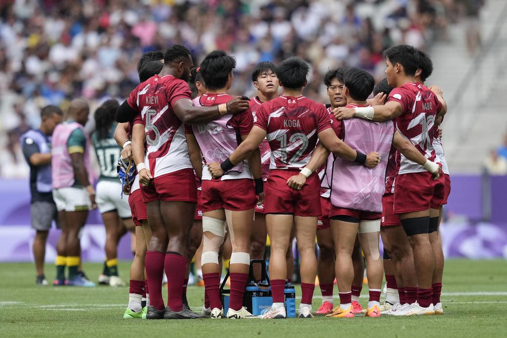 巴黎奧運日本7人欖球隊上周四作賽。(資料圖片)