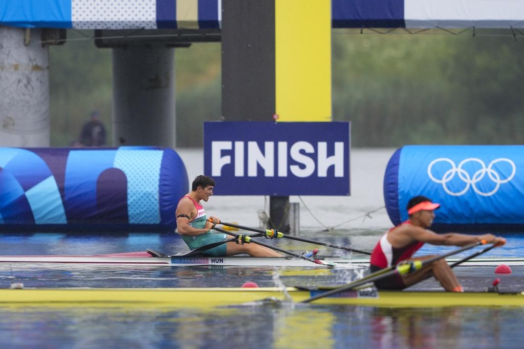 香港賽艇代表趙顯臻預賽獲第4名。(美聯社)