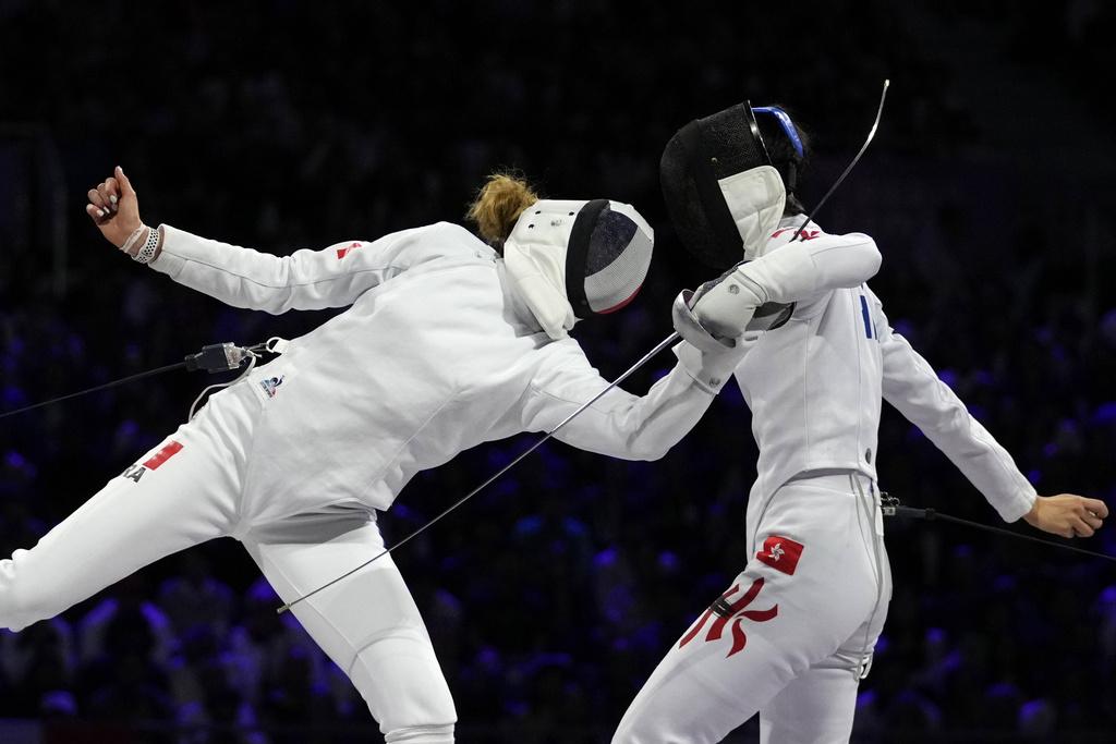 江旻憓純地反擊,感動奪金。(美聯社)