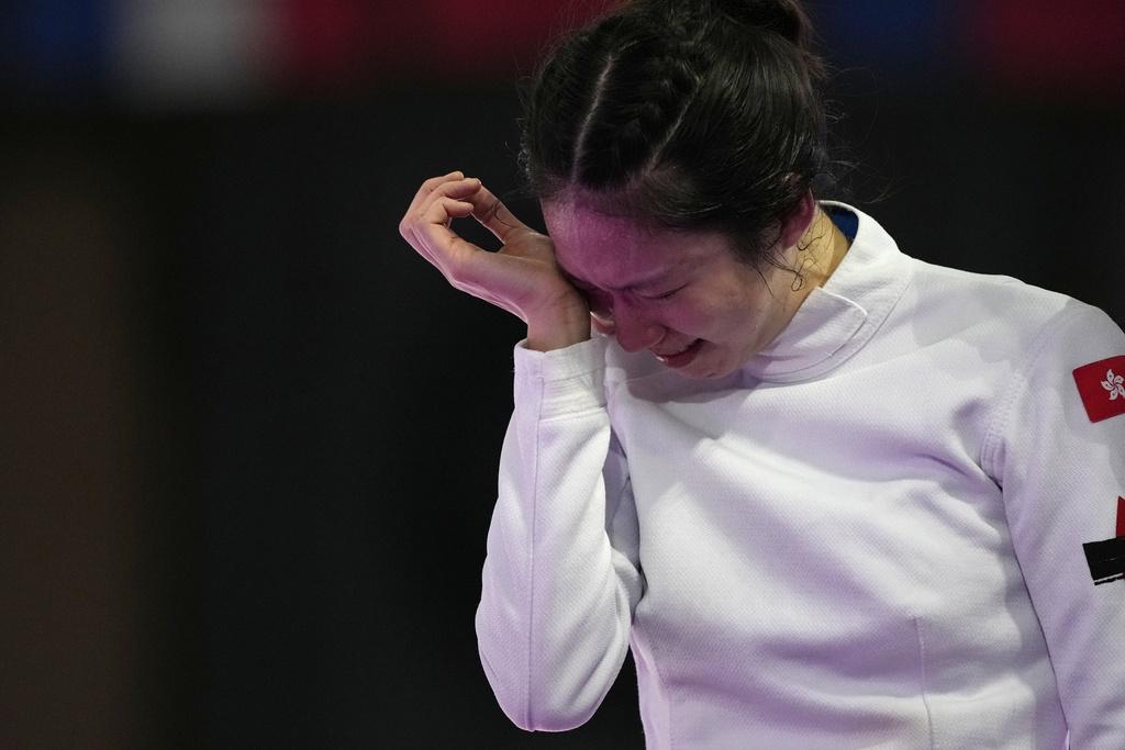 江旻憓純地反擊,感動奪金。(美聯社)