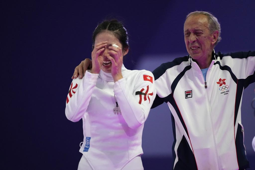 江旻憓純地反擊,感動奪金。(美聯社)