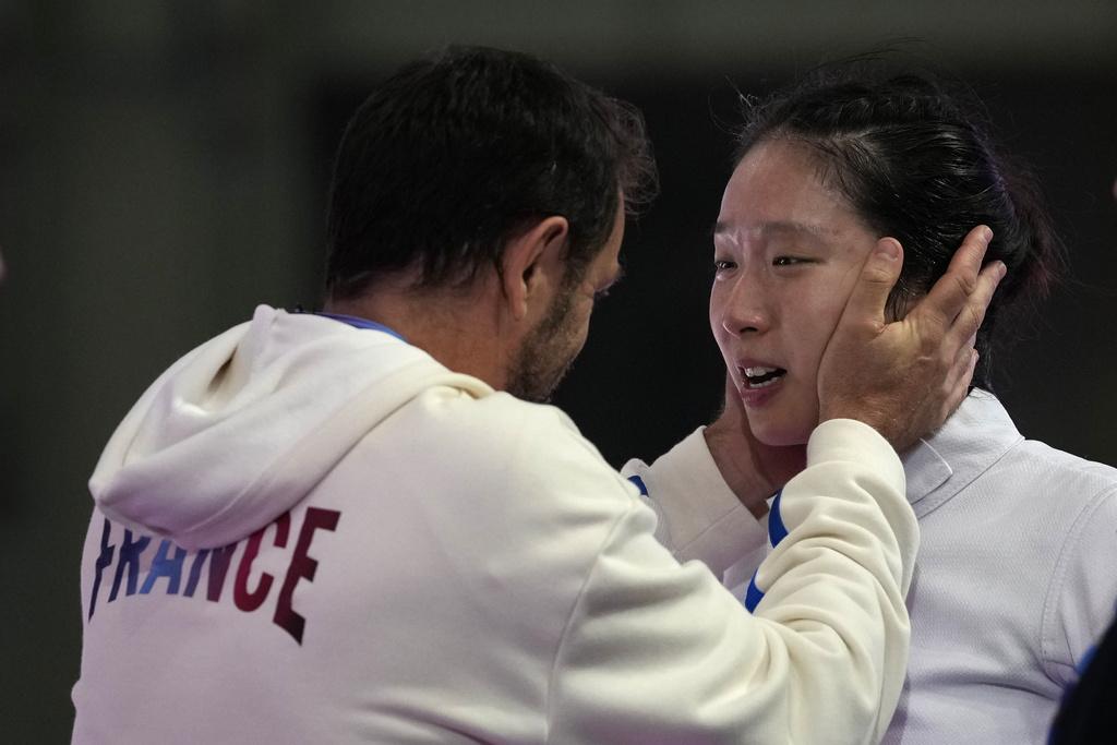 江旻憓純地反擊,感動奪金。(美聯社)