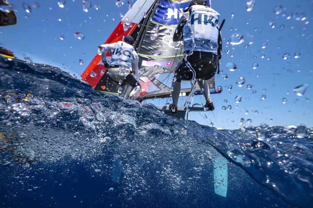 香港帆船組合祥傑和阿輝。(美聯社)