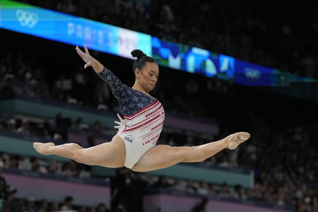 美國在女子體操團體賽奪冠。(美聯社)