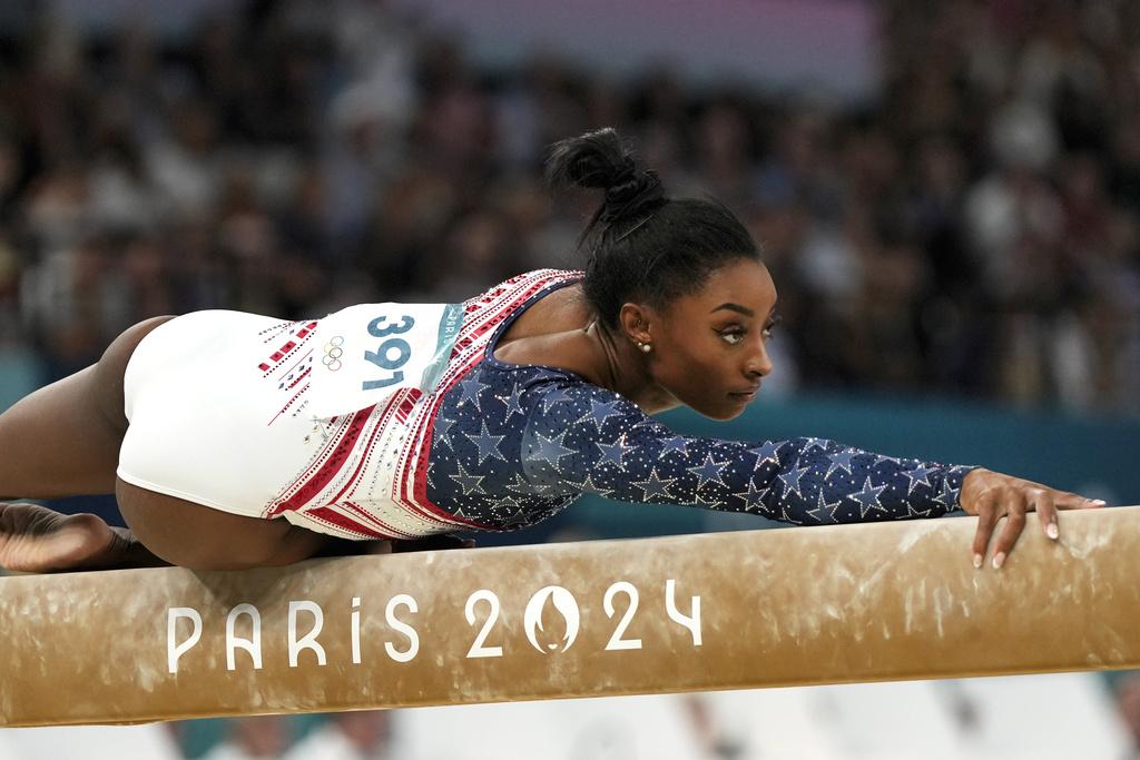 美國在女子體操團體賽奪冠。(美聯社)