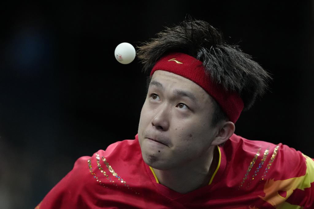 王楚欽轉戰男單32強爆大冷不敵瑞典球手出局 (美聯社)