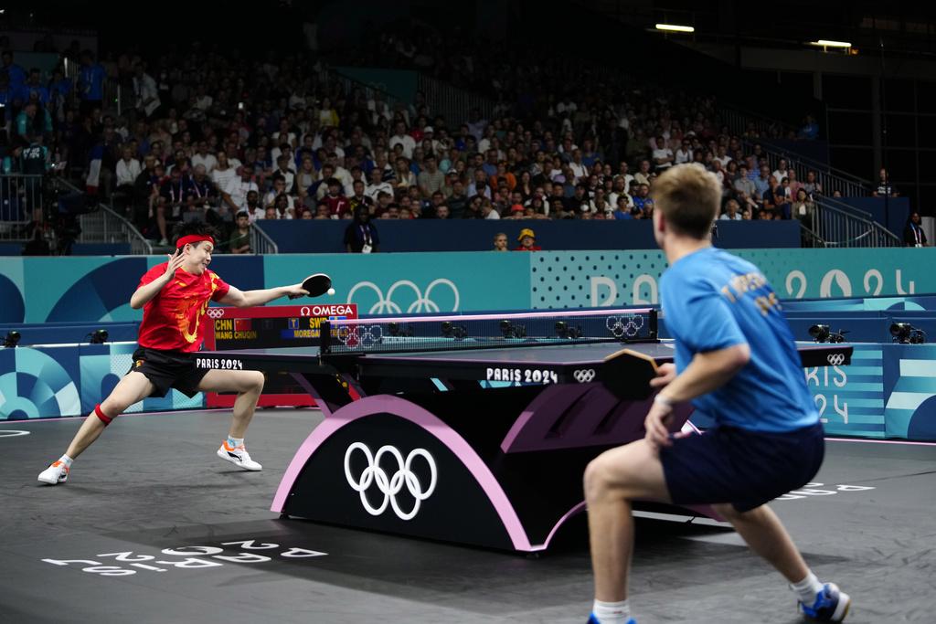 王楚欽轉戰男單32強爆大冷不敵瑞典球手出局 (美聯社)