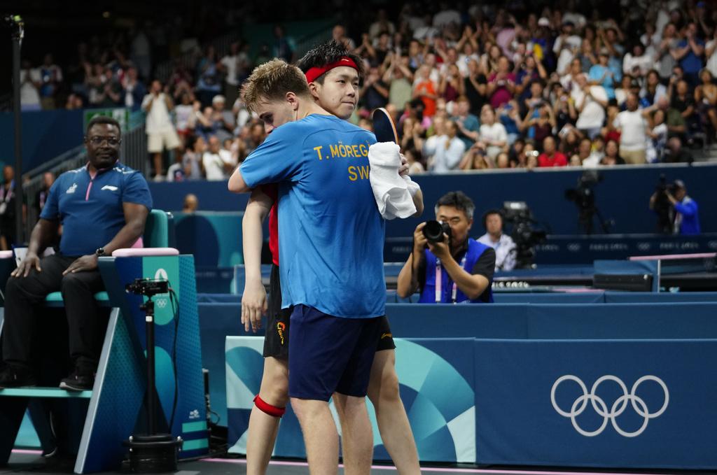 王楚欽轉戰男單32強爆大冷不敵瑞典球手出局 (美聯社)