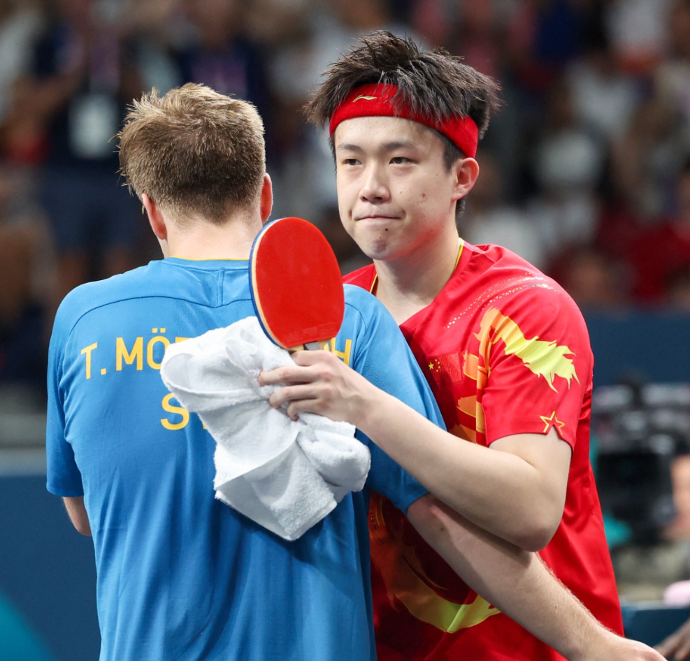 王楚欽轉戰男單32強爆大冷不敵瑞典球手出局 (路透社)