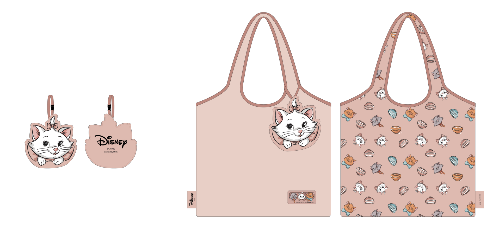 Disney Cat卡通造型摺疊式購物袋 (預購價:$130)