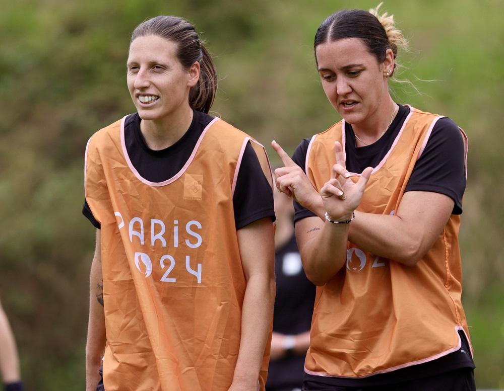 新西蘭女足備戰對加拿大。(X)