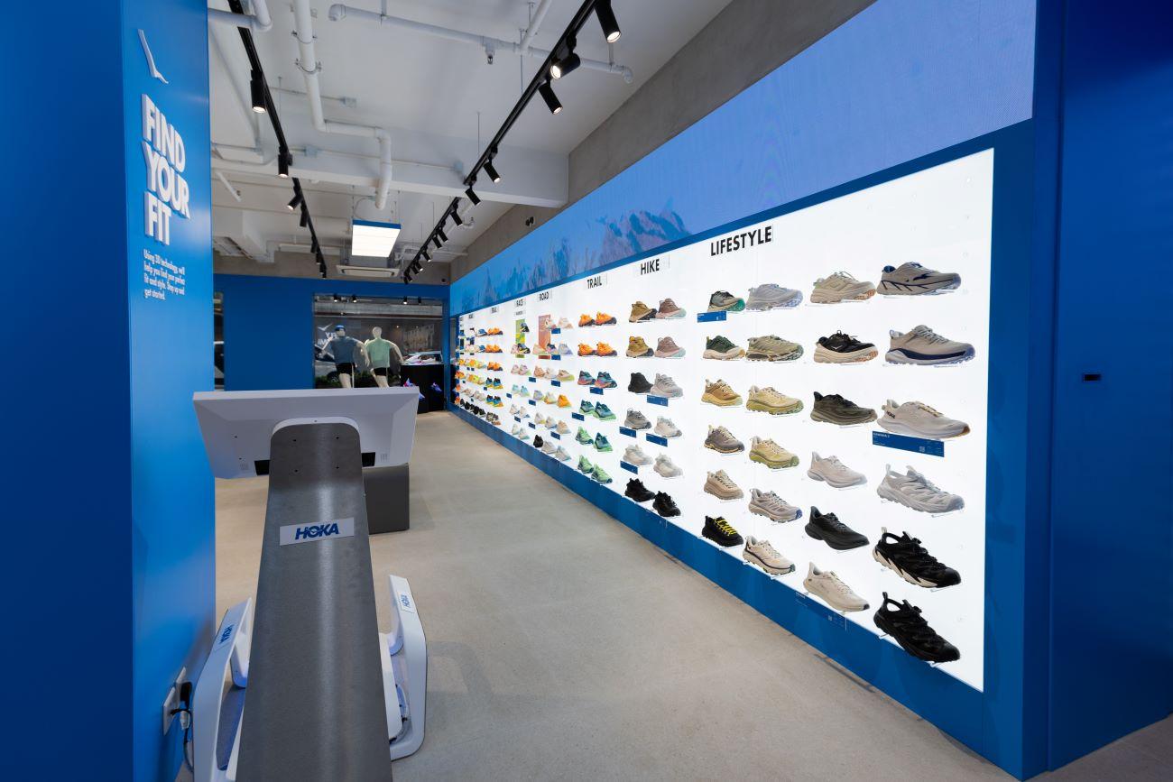 HOKA人氣鞋款及設有Safe Size 3D足測機