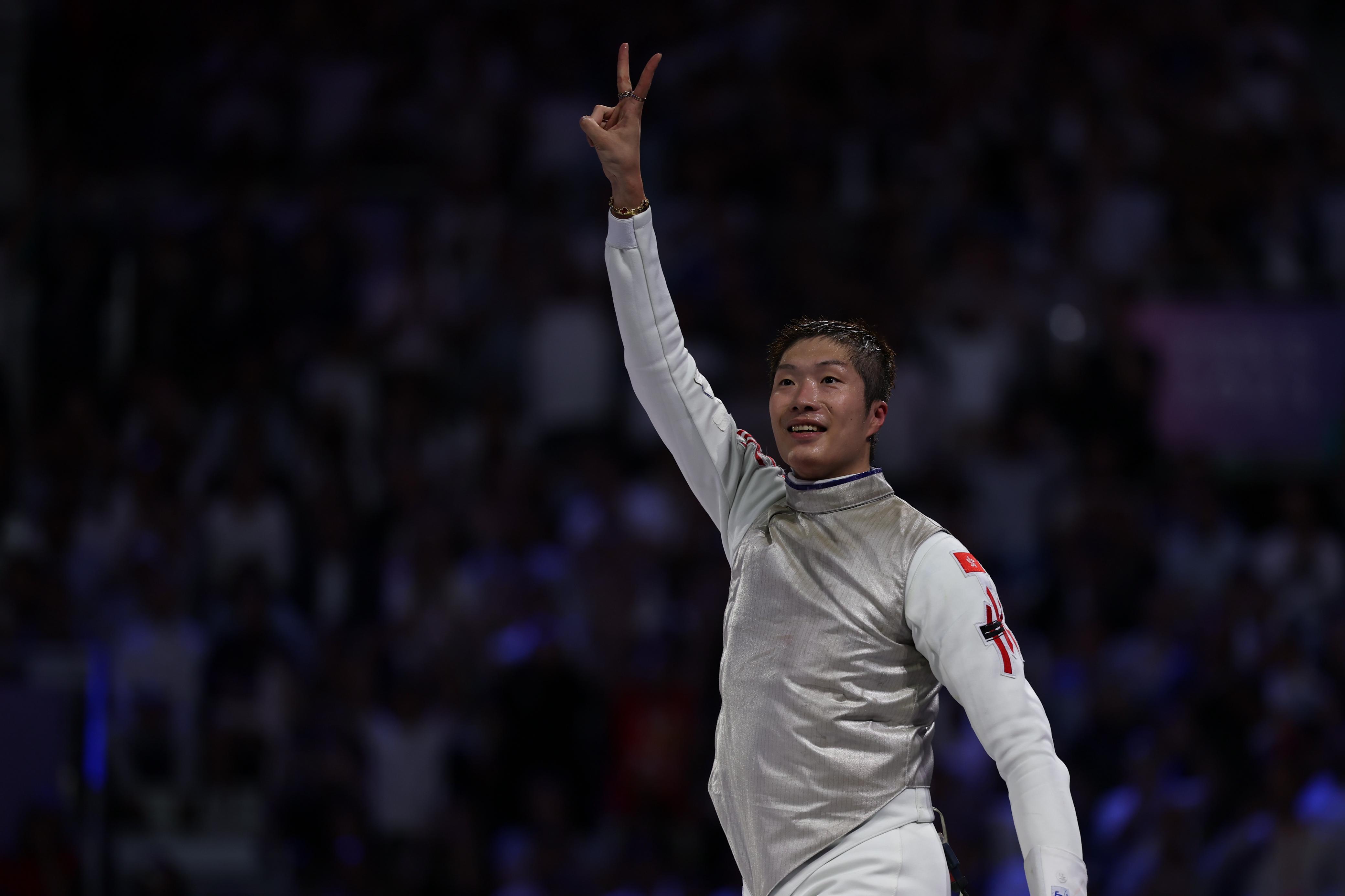 張家朗寄語港人面對挫折不要放棄。(相片由港協暨奧委會提供)