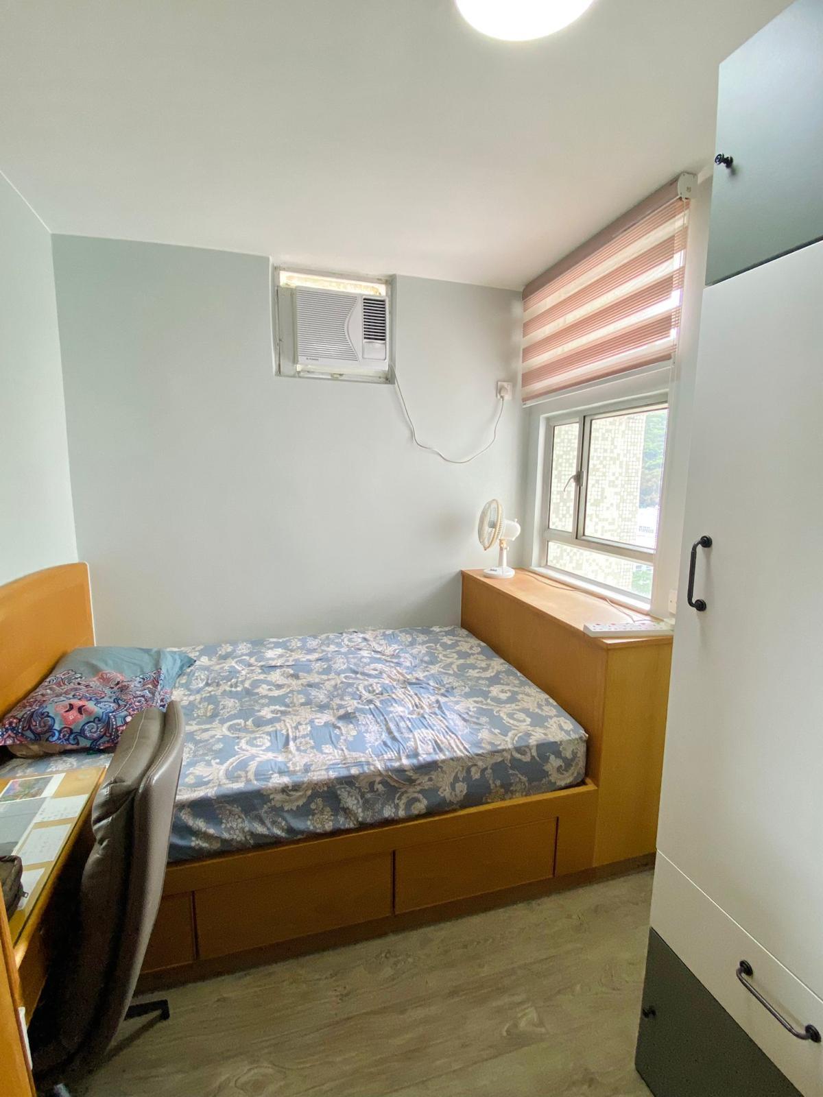 單位設有兩房,間隔四正,日間光線充沛。(代理提供)