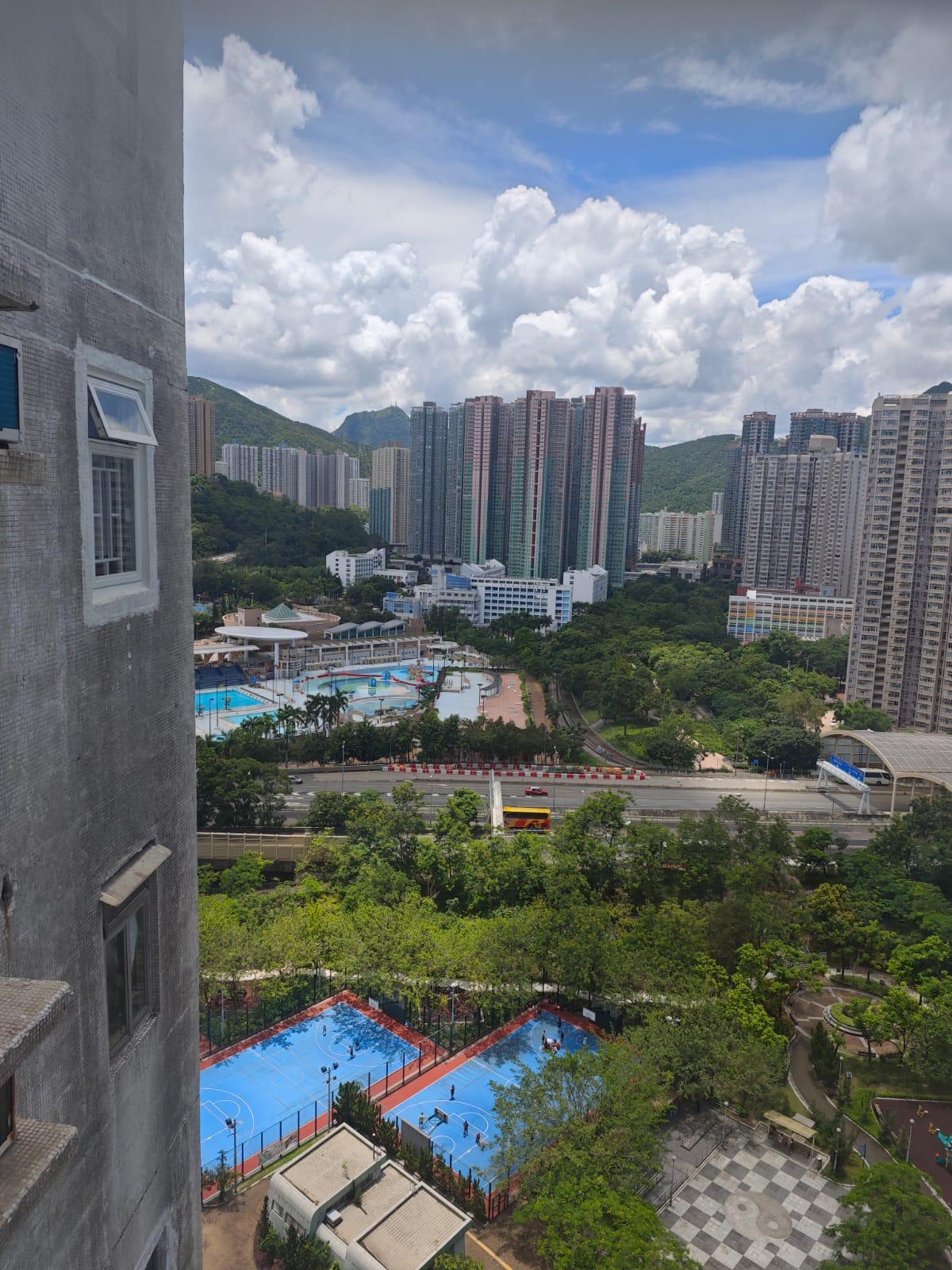 單位享有開揚市景,翠綠山景、園景、球場景及泳池景一覽無遺。(代理提供)