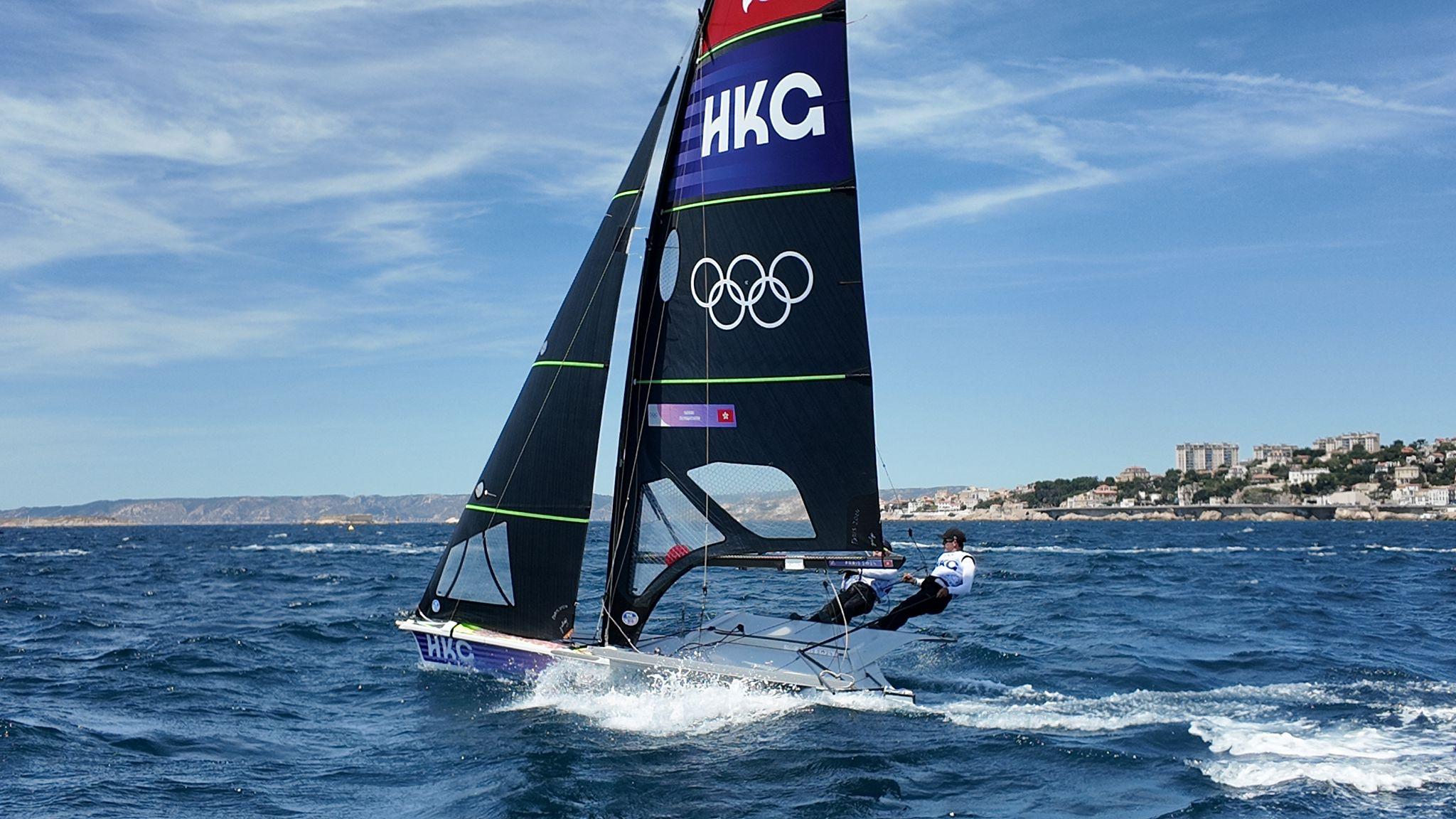 帆船代表的祥傑阿輝出戰49er帆船項目。(相片由港協暨奧委會提供)