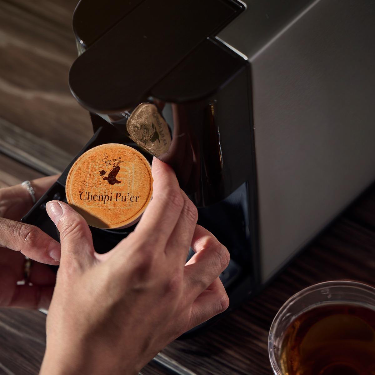 TEA CHÂTEAU的TeaMag沖泡技術,只要一鍵一囊 ,30秒即可展現茶的美味和營養