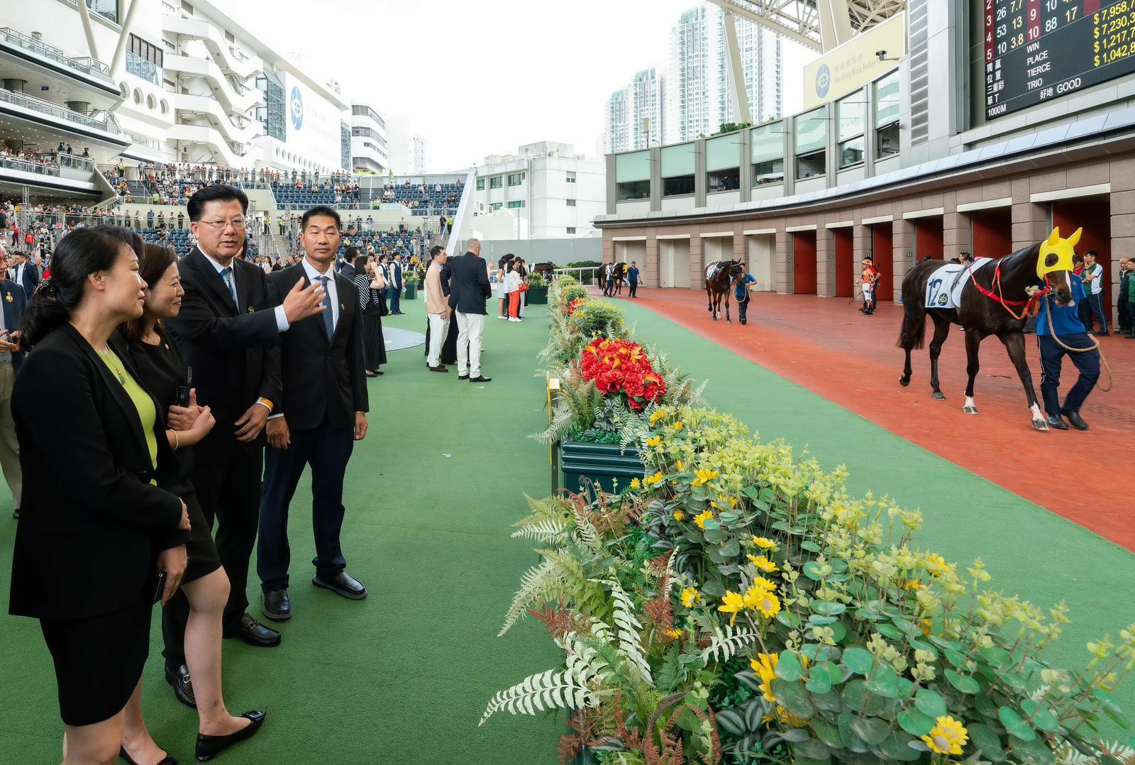 廣東省體育局代表團參觀沙田馬場。