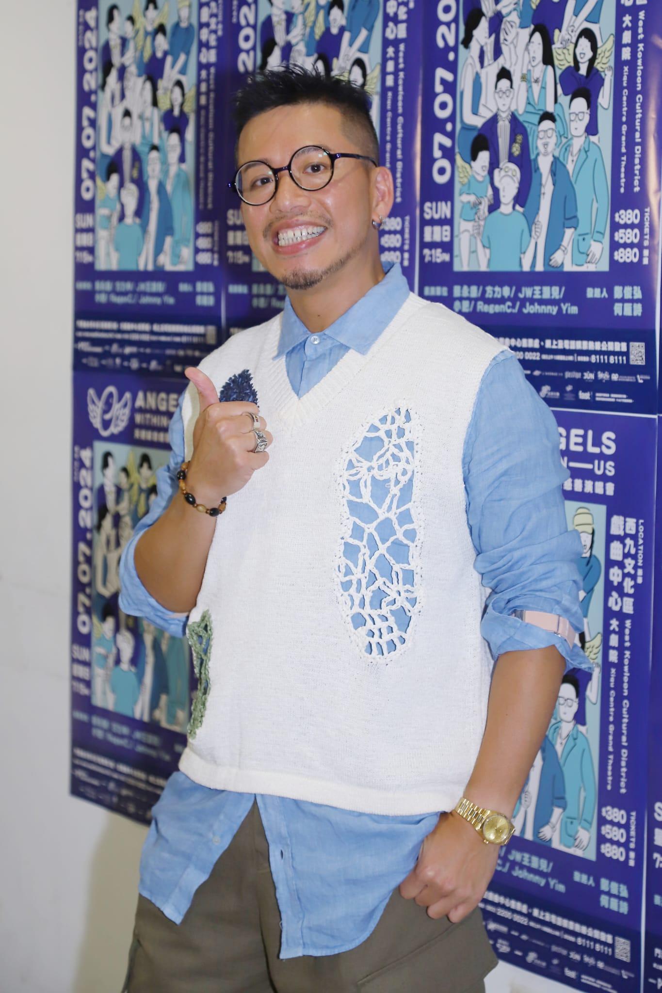 小肥擔任《ANGELS WITHIN US 天使綜合症慈善演唱會》表演嘉賓。(羅锦鴻攝)