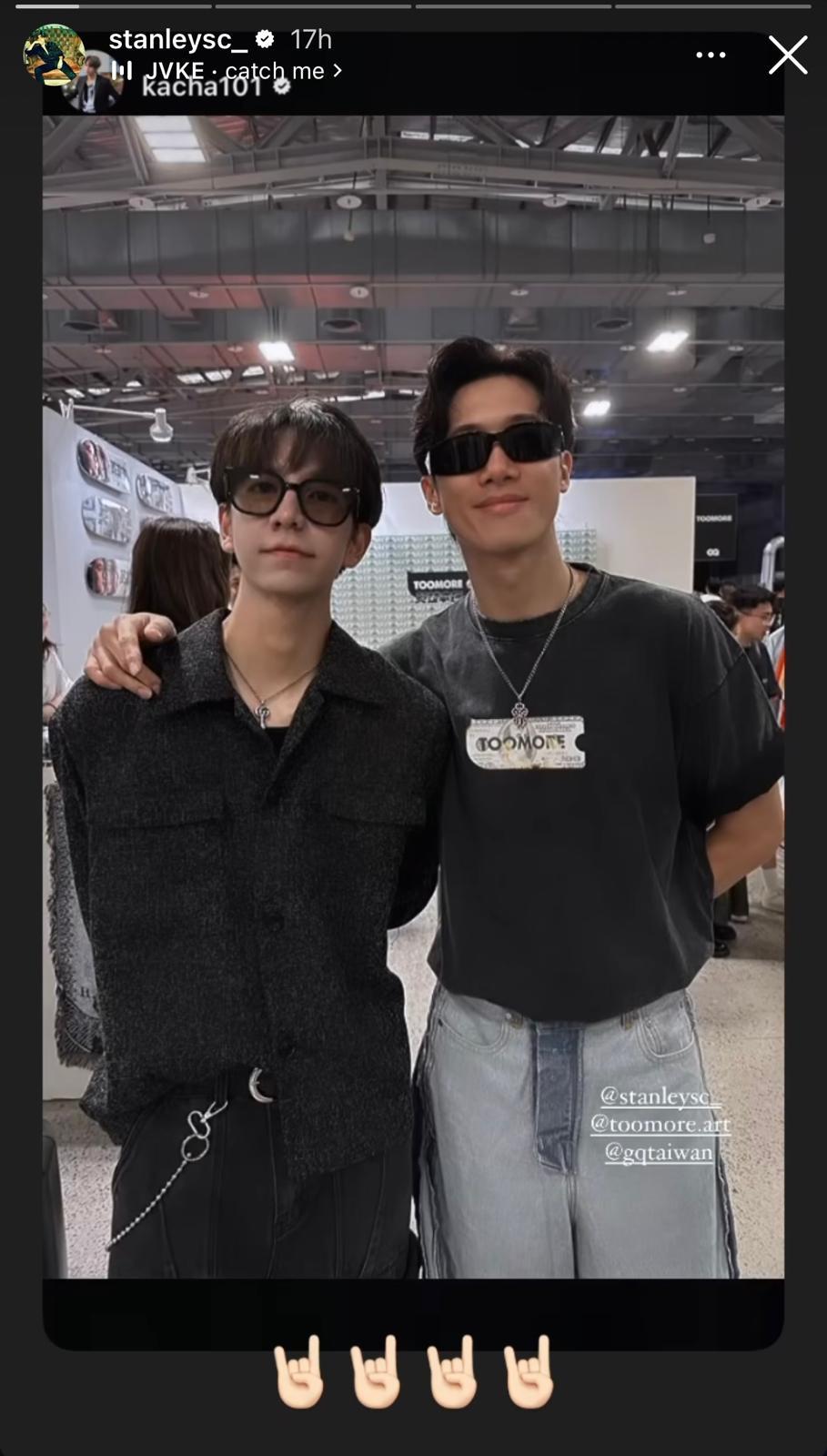 stanley與詹士偉合照。