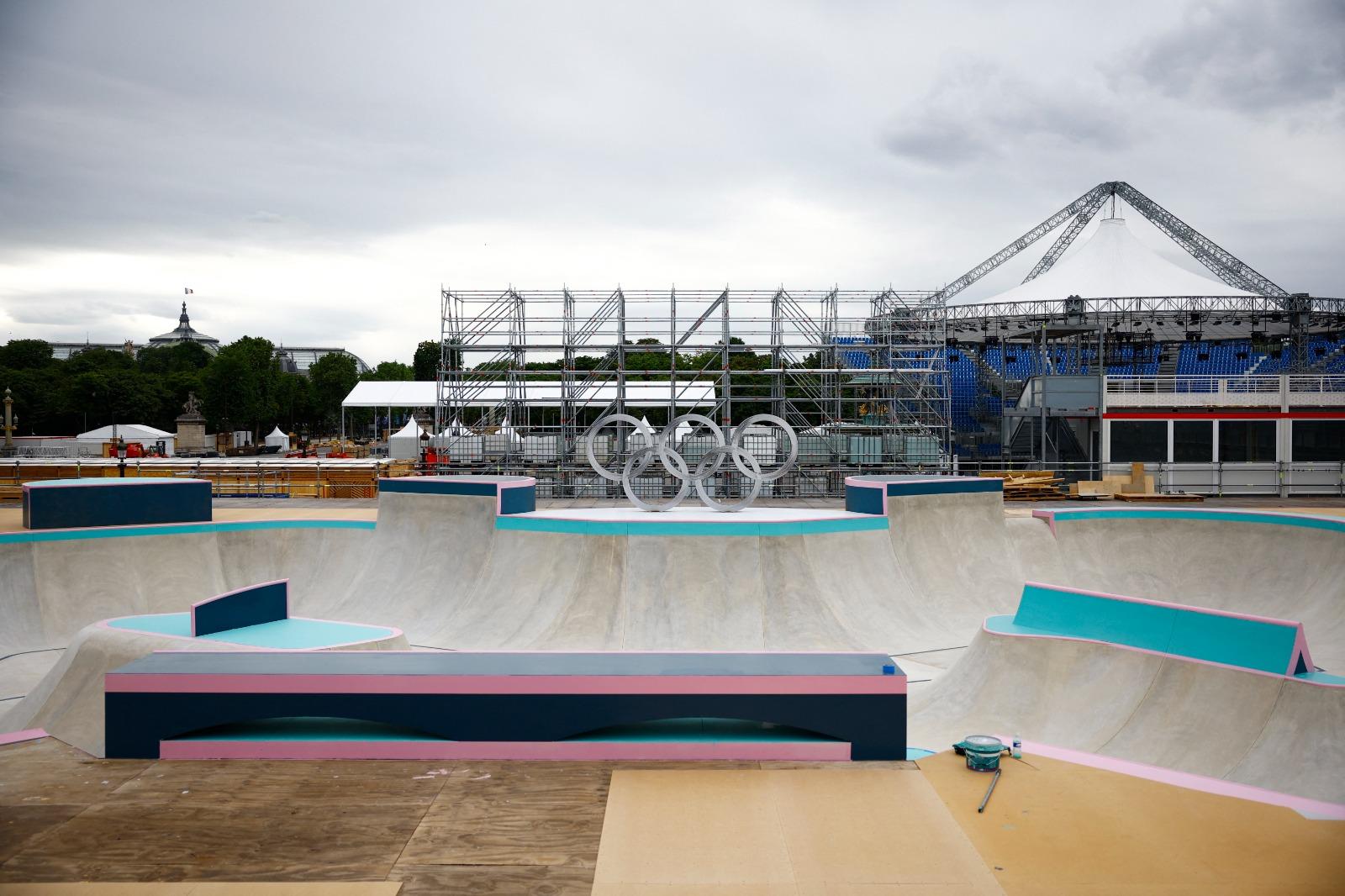 巴黎奧運滑板比賽,分為公園賽和街式賽。