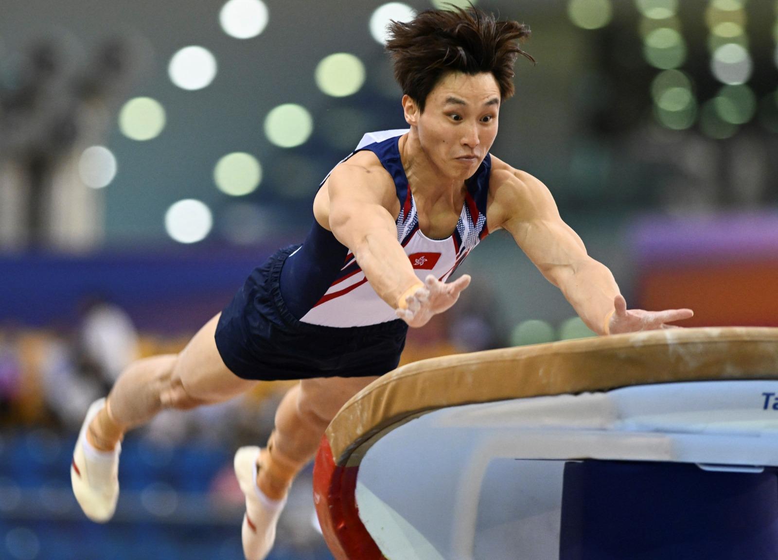 巴黎奧運|石偉雄力爭晉身8月4日的男子跳馬決賽。