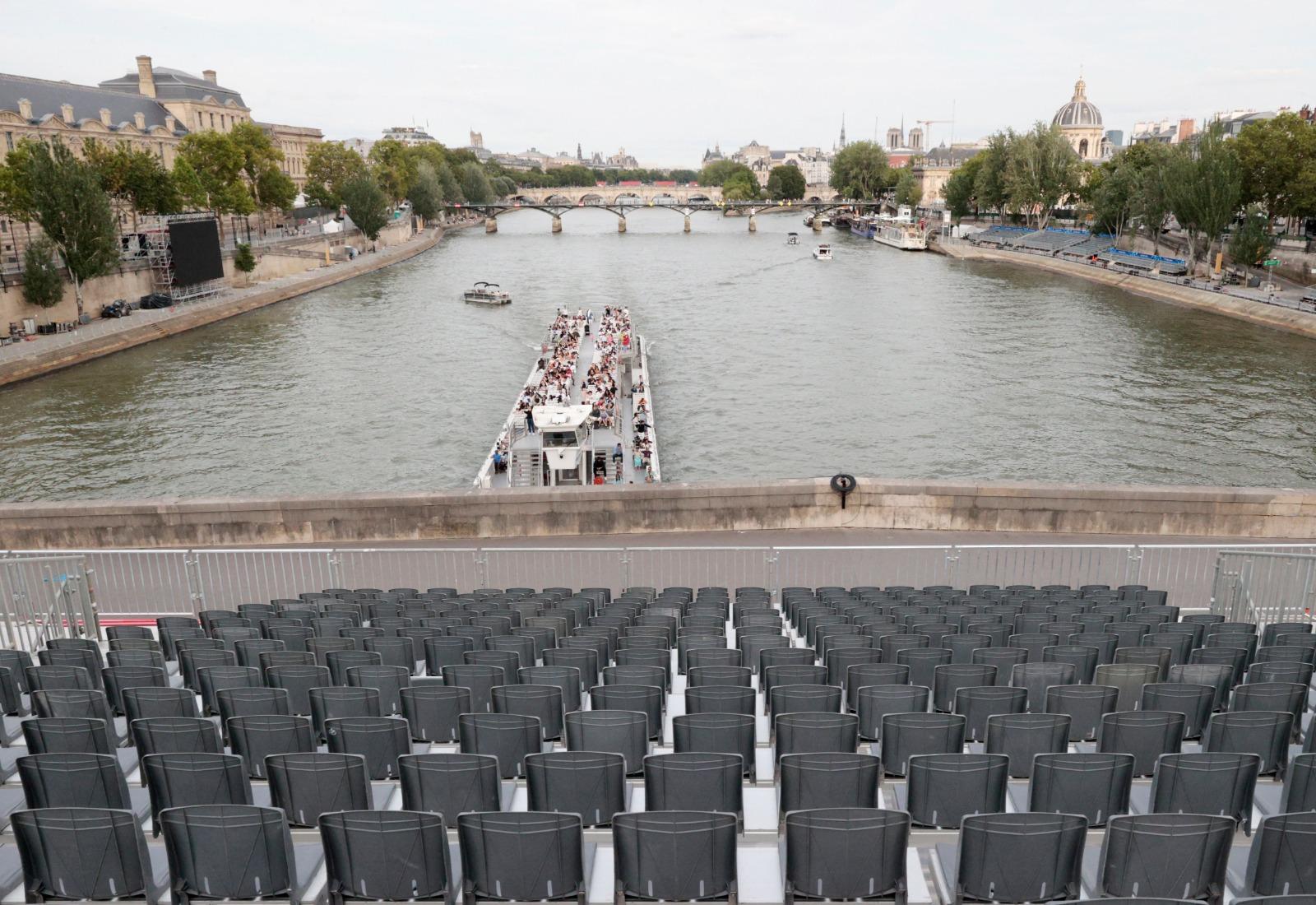 巴黎奧運|開幕禮預計有50萬名觀眾。(美聯社)