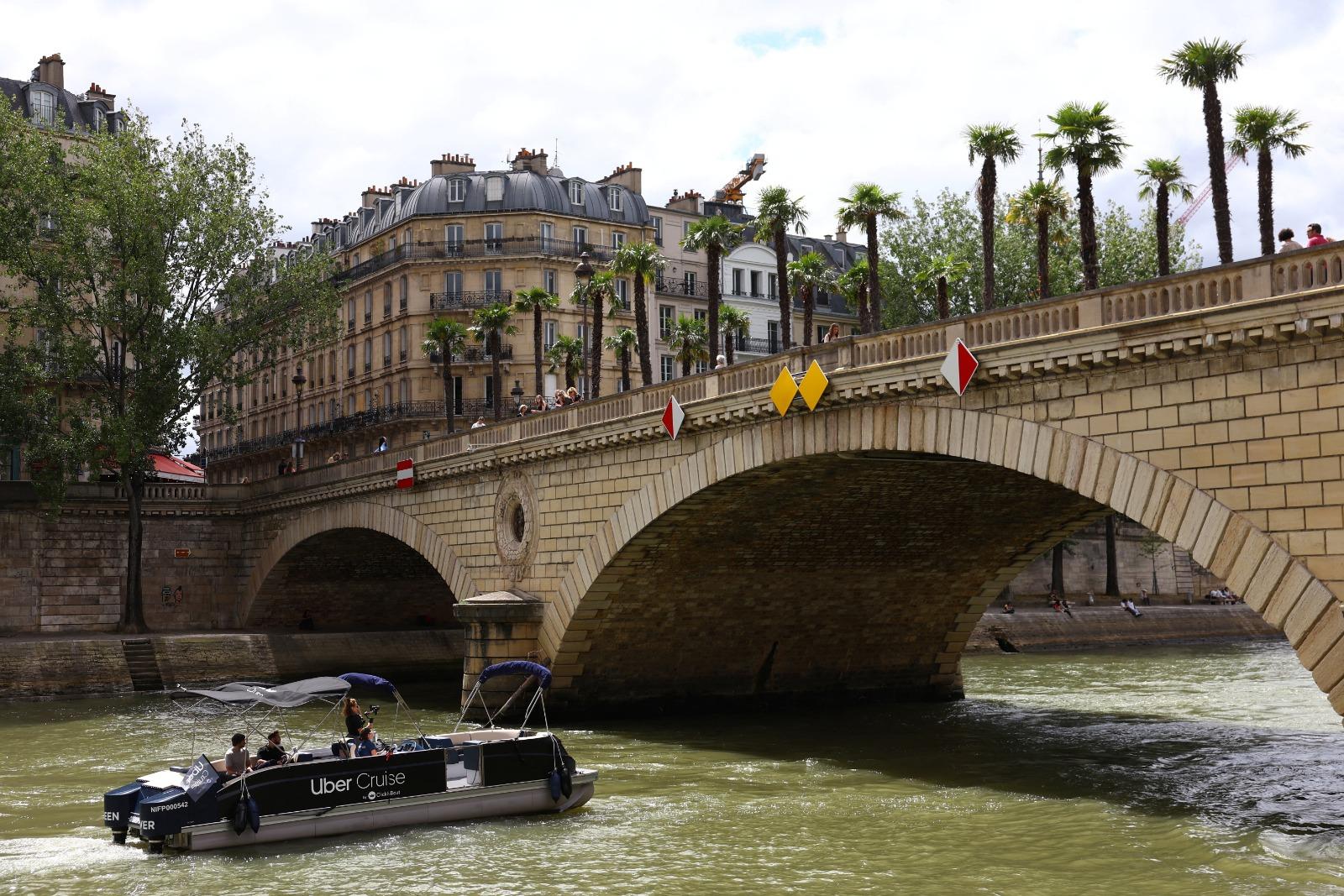 巴黎奧運|開幕禮起點是塞納河。(美聯社)