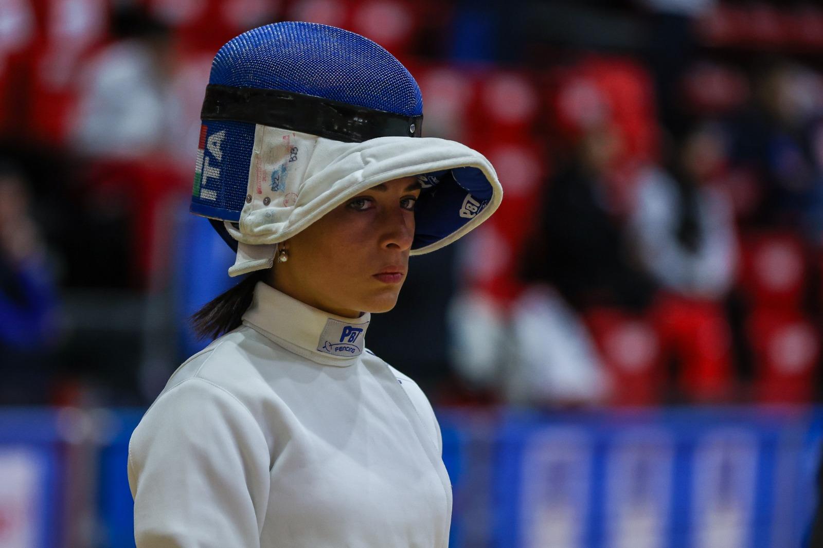 巴黎奧運.劍擊|江旻憓女子重劍勁敵Alberta Santuccio來自意大利。