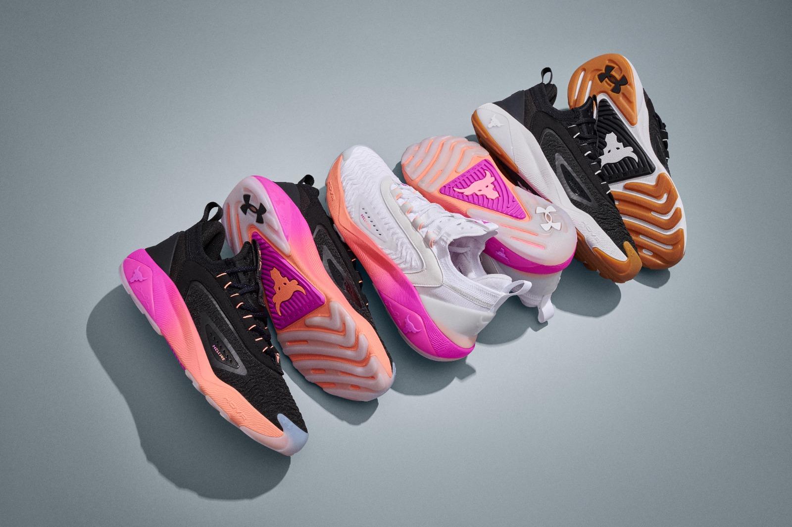 Project Rock 7利用強力壓縮能量網格維持足部 能量回饋及雙腳緩衝,重量僅約 355g(以男裝 9 號計算)